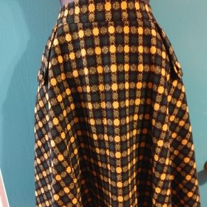 Voodoo Vixen Wool blend Full Swing Skirt